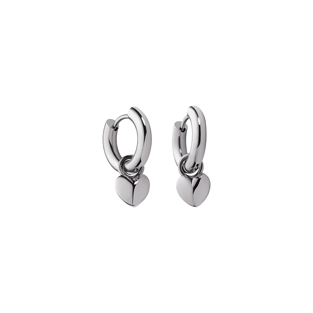 Default Ocean Heart Ohrring Silber PH-JE-0167 kol saati