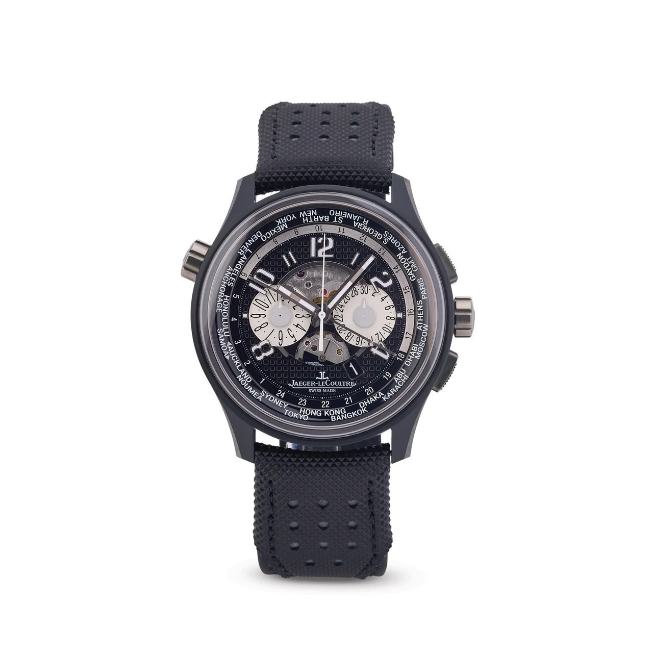 Jaeger-Lecoultre JAEGER-LECOULTRE, REF. Q193J471, AMVOX 5 WORLD CHRONOGRAPH, LIMITED 175/300, CERAMIC AND TITANIUM kol saati