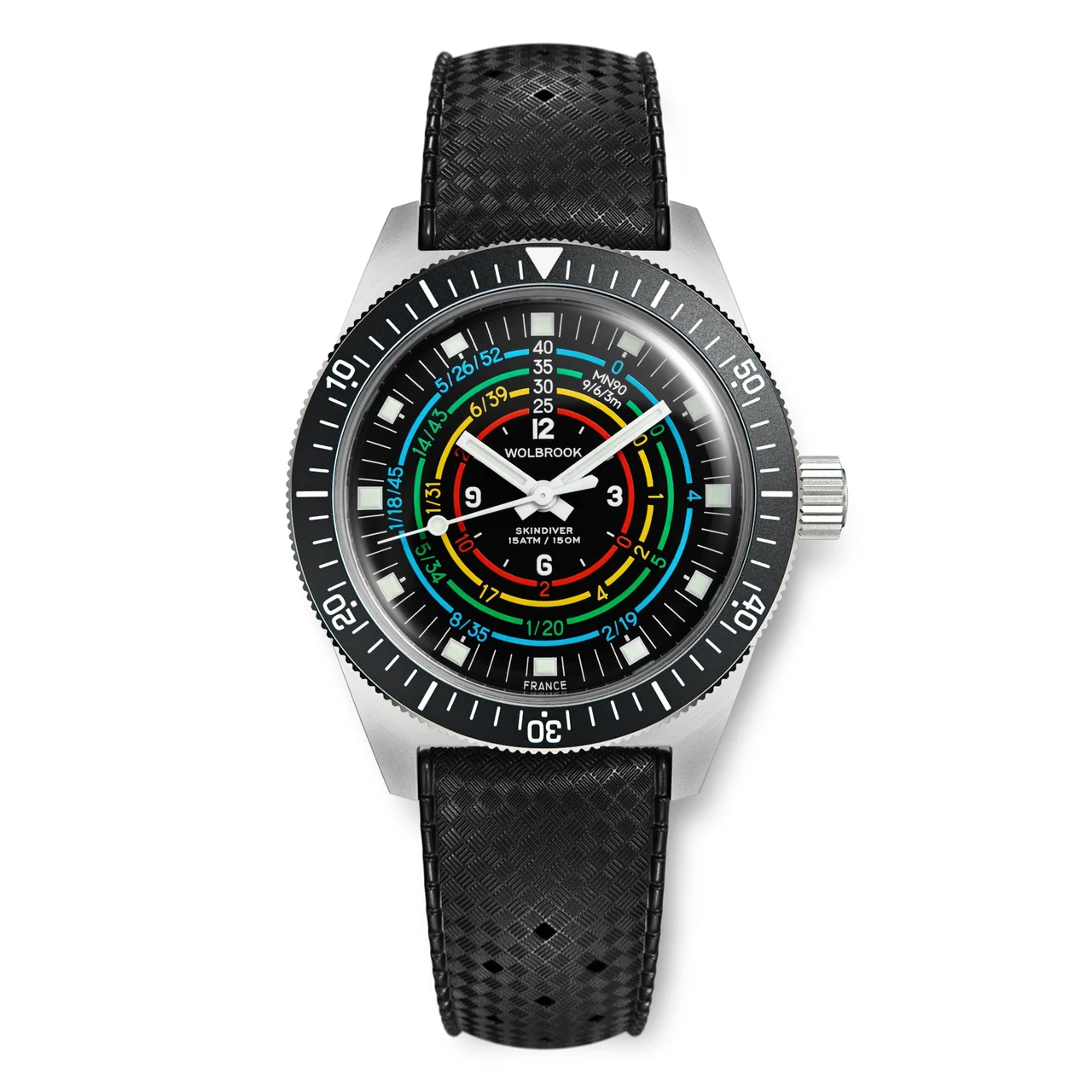 Wolbrook 24-SDA-001-RB1-BLK 48 mm kol saati