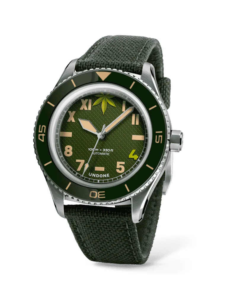 UNDONE Watches Undone 420 Cali Automatic basecamp-cali-green-1 kol saati