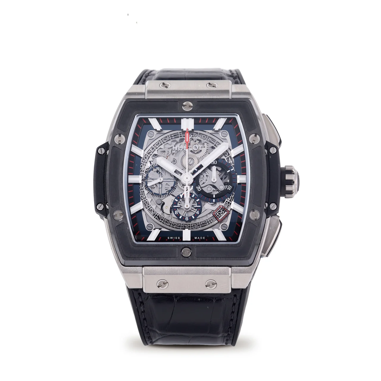 Hublot HUBLOT, REF. 601.NM.0173.LR, SPIRIT OF BIG BANG, CERAMIC AND TITANIUM 45 mm kol saati