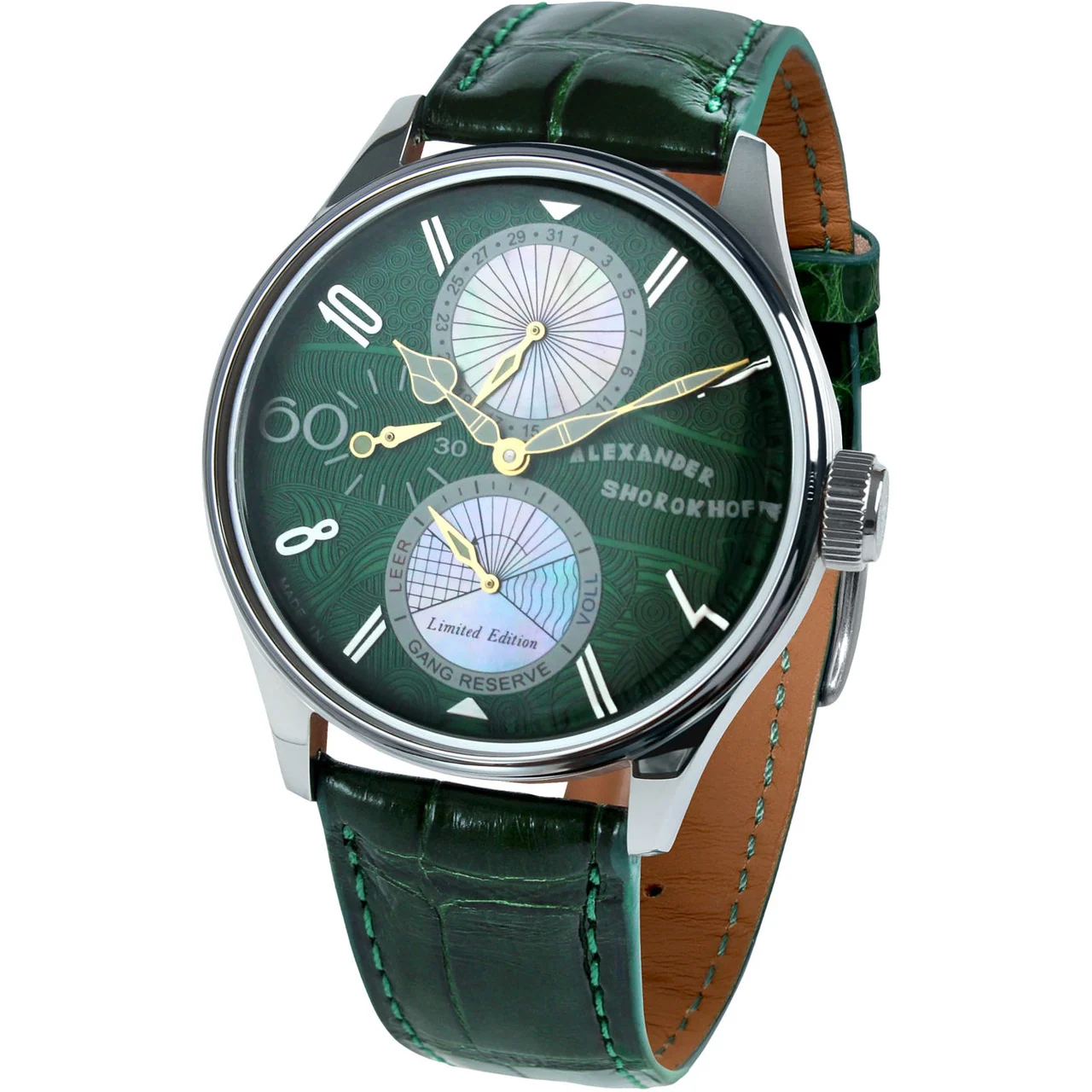 Alexander Shorokhoff Emotio Due Green AS.EM02-5 42 mm kol saati