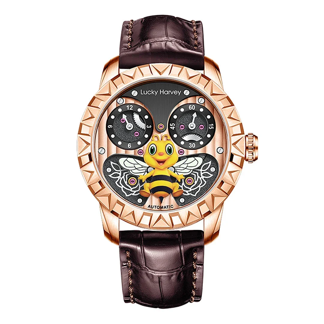 Lucky Harvey 84011237-bee-rosegold 43 mm kol saati