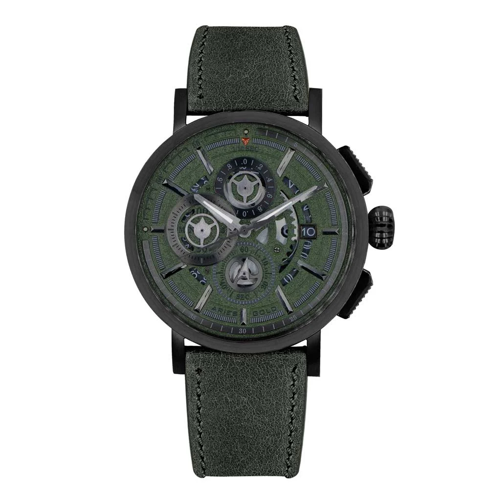 Aries Gold Aries Gold G 7018 BK-GN 44 mm kol saati