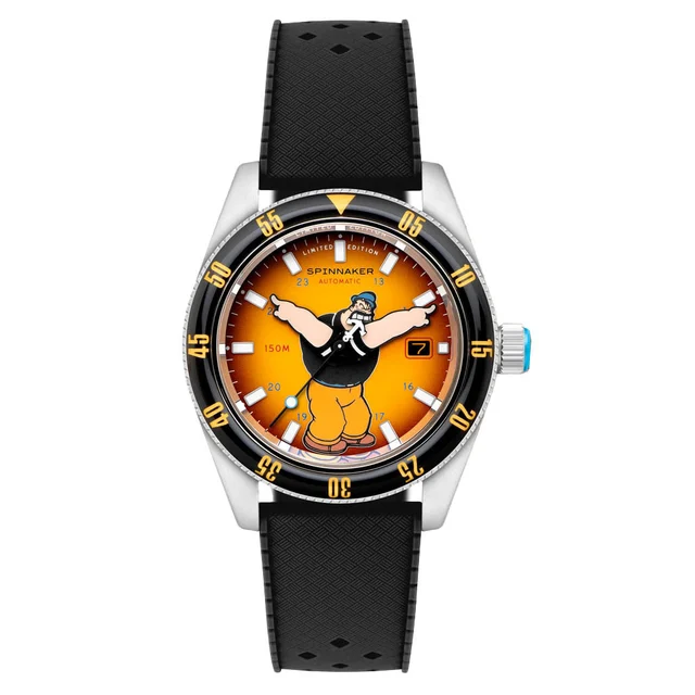 Spinnaker Fleuss Automatic Popeye Bronemies Limited Edition with Brutus Yellow Dial #SP-51