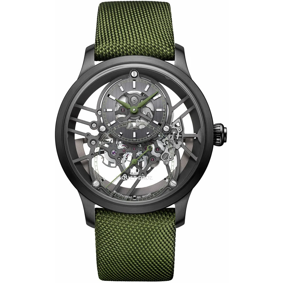 Jaquet Droz Skelet-One Plasma Ceramic Green J003525545 41.5 mm kol saati