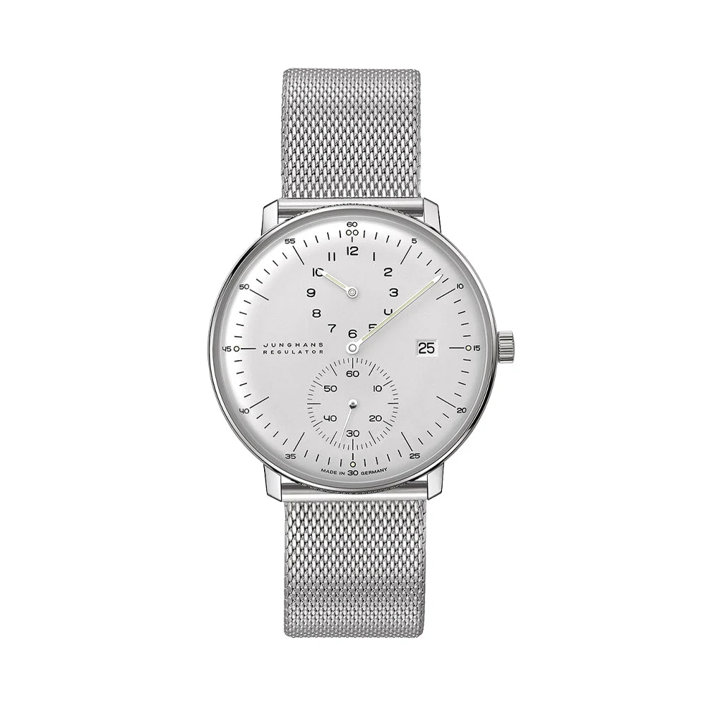 Junghans Max Bill Regulator 40mm - Silver on Bracelet 27/4492.46 40 mm kol saati
