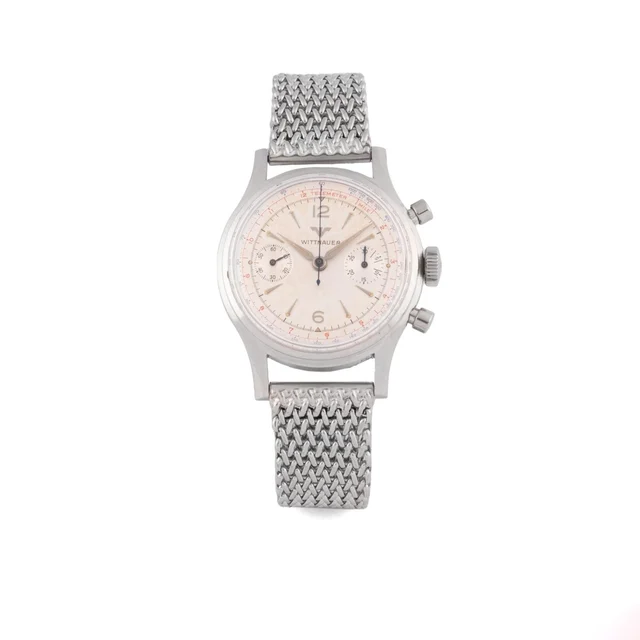 Wittnauer Watch Co. Inc Ref. 32.56, chronograph, minute counter, calibre Venus 188; stainl