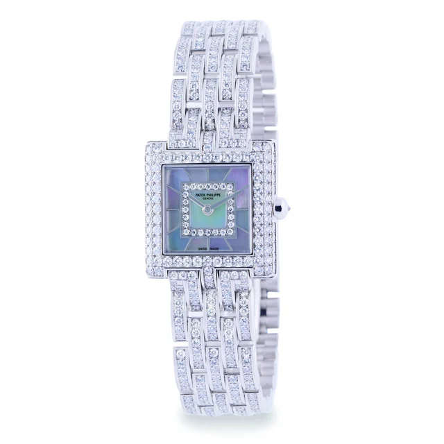 Patek Philippe PATEK PHILIPPE REF. 4874/1G-001,18K WHITE GOLD, DIAMOND & MOP kol saati
