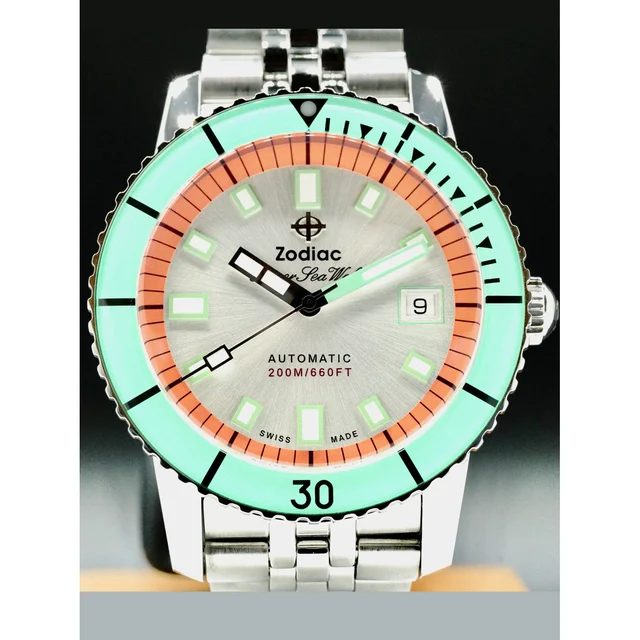 Zodiac Super Sea Wolf Automatic Stainless Steel 210000028249 kol saati
