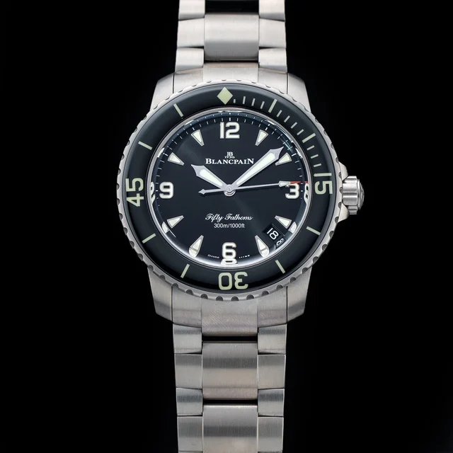 Blancpain Fifty Fathoms Automatic 42mm Black Dial 210009N33096 kol saati