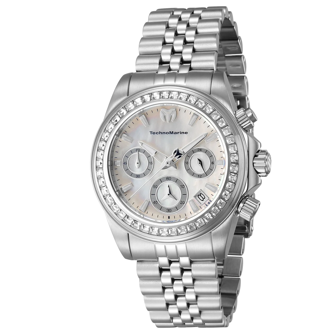 Technomarine Manta Ray Watch w/ Mother of Pearl Dial - 38mm, Steel (TM-222051) 38 mm kol saati