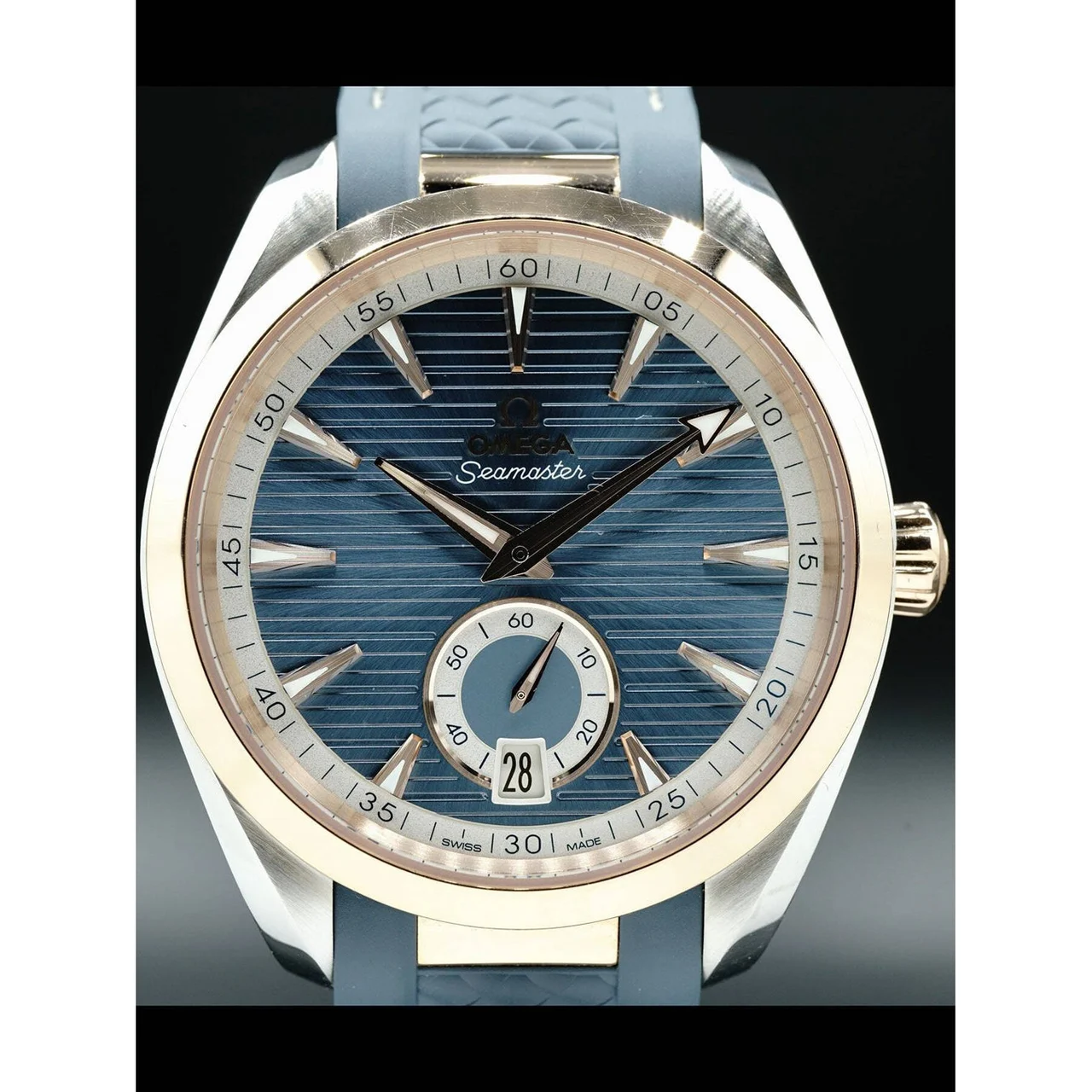 OMEGA Aqua Terra 150M Small Seconds Steel Gold Blue Dial 41mm 220.22.41.21.03.001 210000031119 41 mm kol saati