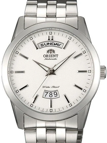 Orient Scratch and Dent - Union 21-Jewel Automatic Day and Date Watch with Stainless Steel