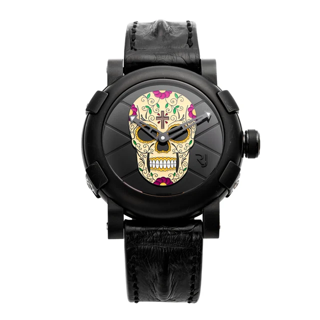 Romain Jerome ROMAIN JEROME REF. RJTAUFM001; "DIA DE LOS MUERTOS"; STAINLESS STEEL PVD COA