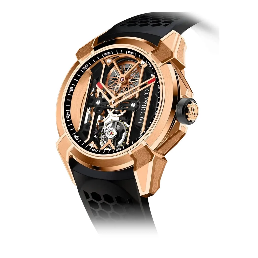 Jacob & Co. Jacob & Co. EX113.43.AB.AA.ABRUA Epic X Skeleton Rose Gold kol saati