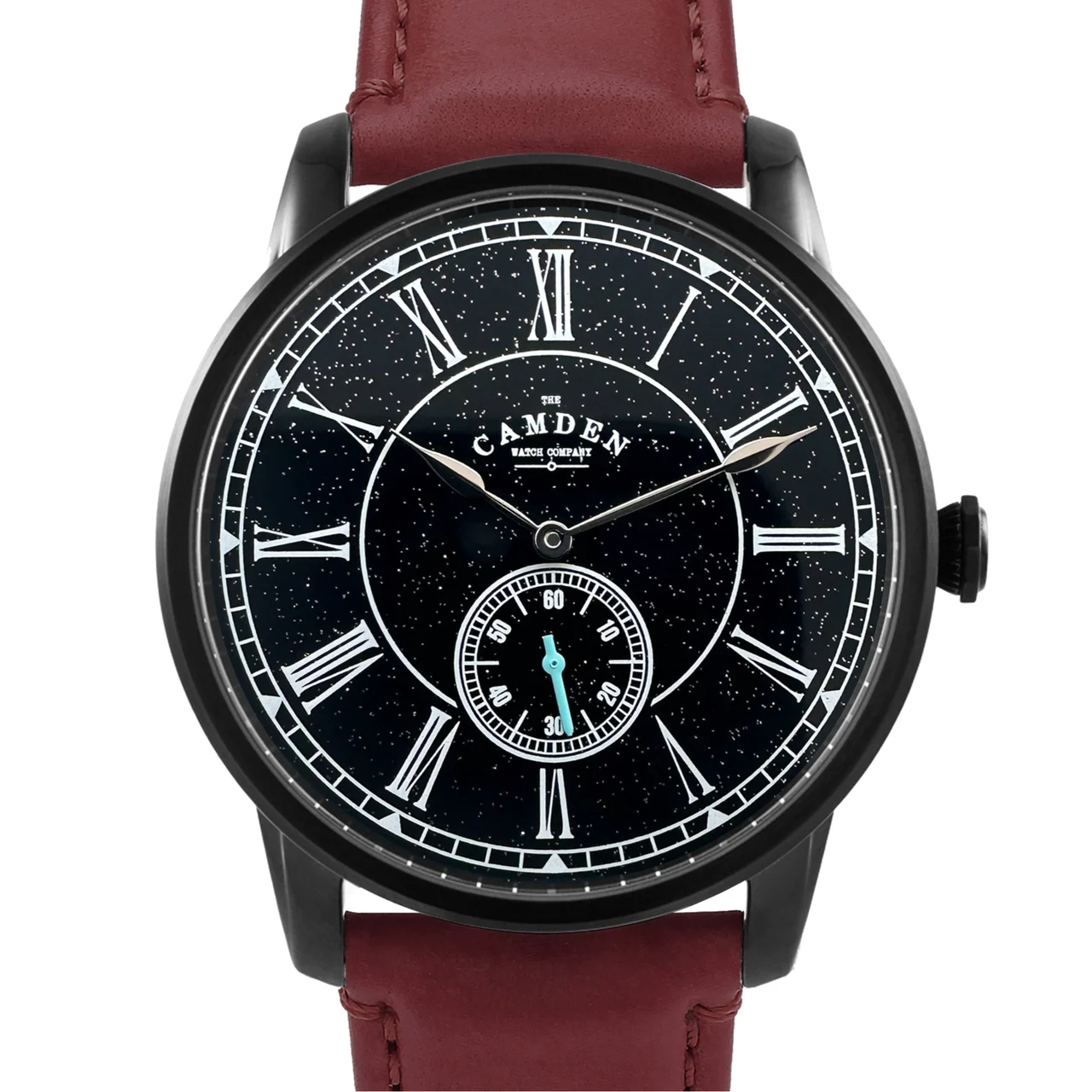 The Camden Watch Company Celestial Edition on Oxblood Italian Leather No.29 Celestial Edition on Oxblood Italian Leather 43 mm kol saati