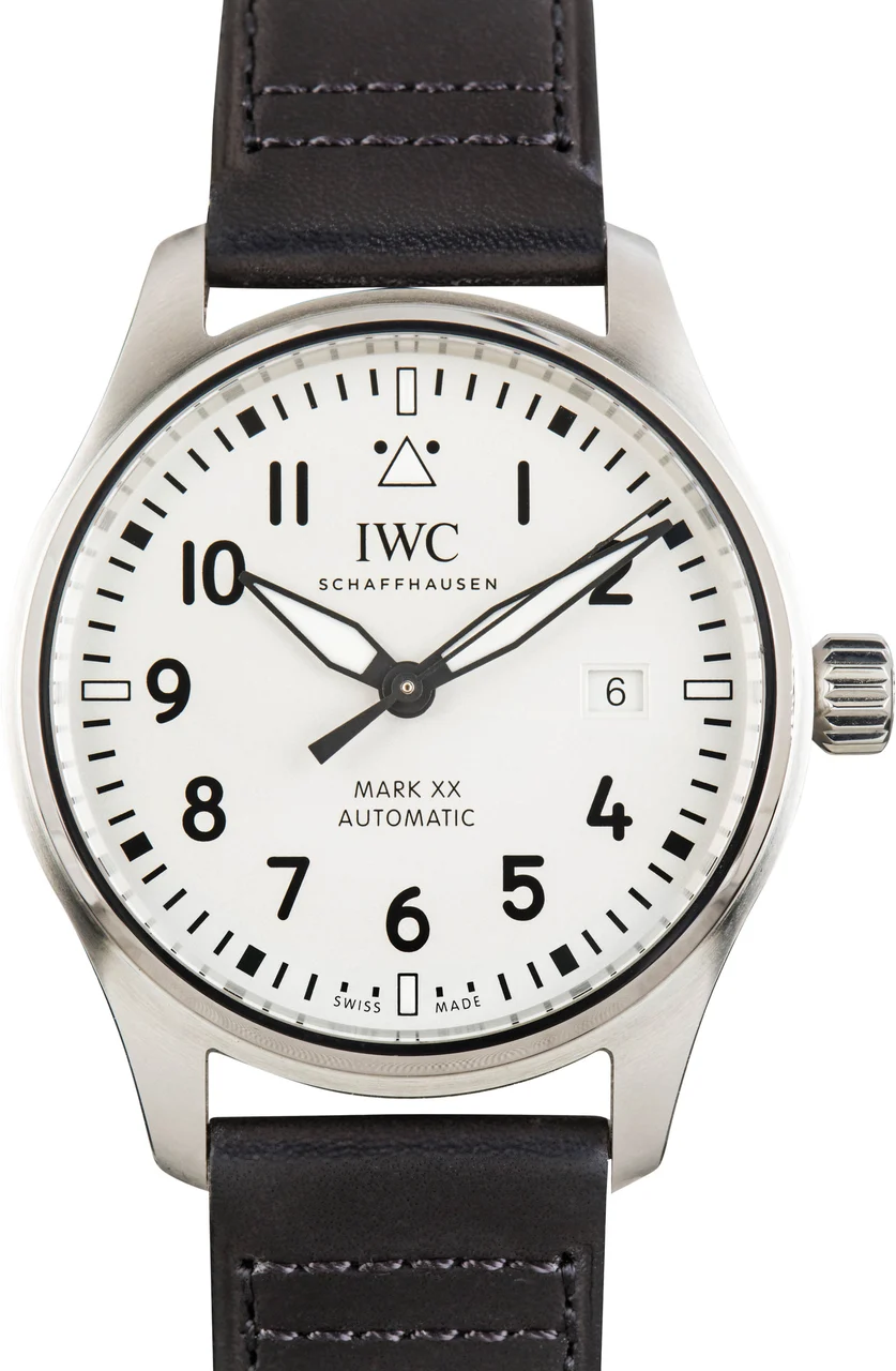 IWC Pilot’s Watch Mark XX IW328207 Silver Dial 40 mm kol saati