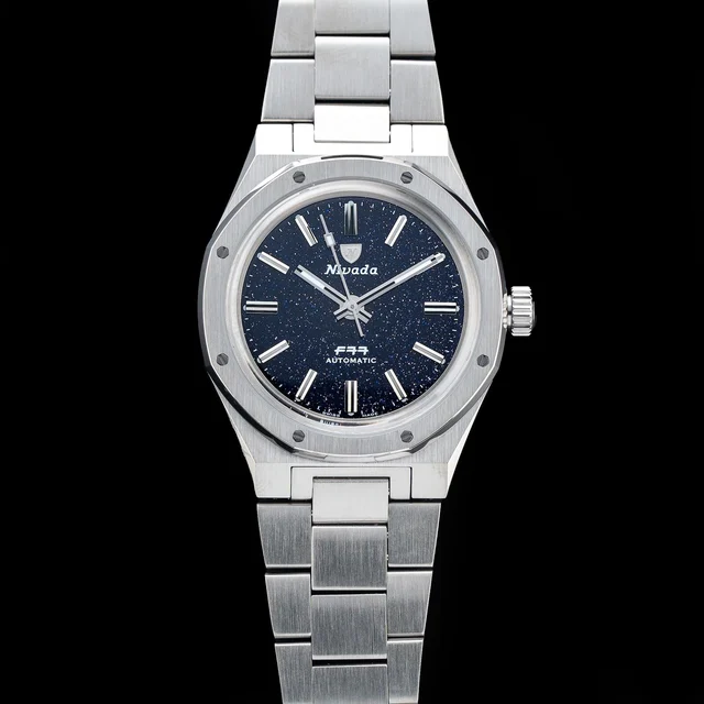 Nivada Grenchen Titanium Dark Blue Aventurine 210009N32982 kol saati