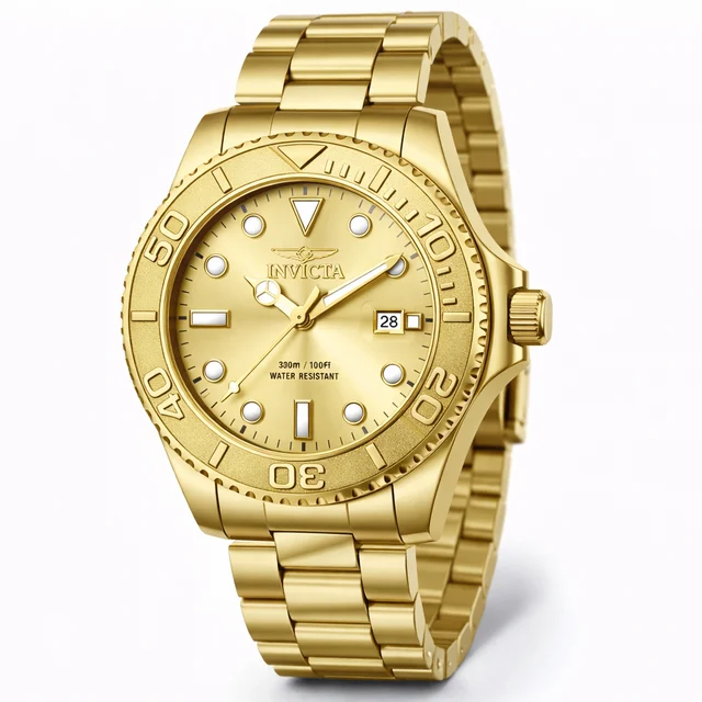 Invicta Pro Diver Aureus47 Watch - 47mm. Gold (69521) kol saati