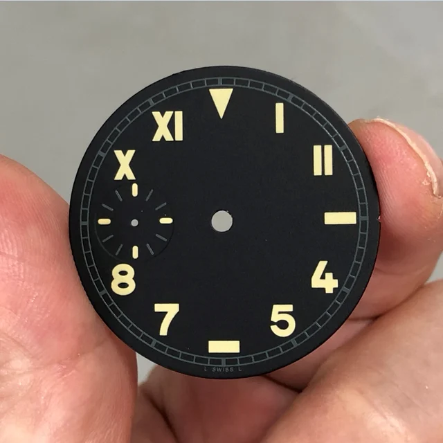 Tandorio dial modification accessories luminous dial suitable for ETA6497 ST3600 movement