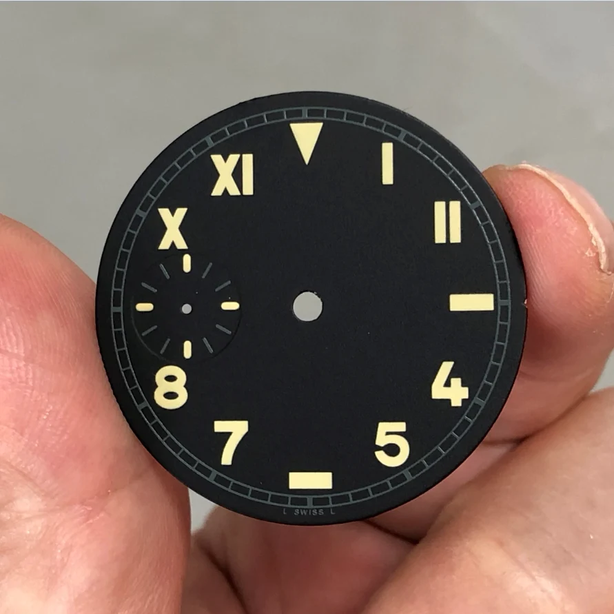 Tandorio dial modification accessories luminous dial suitable for ETA6497 ST3600 movement literal 5910288909124 36 mm kol saati