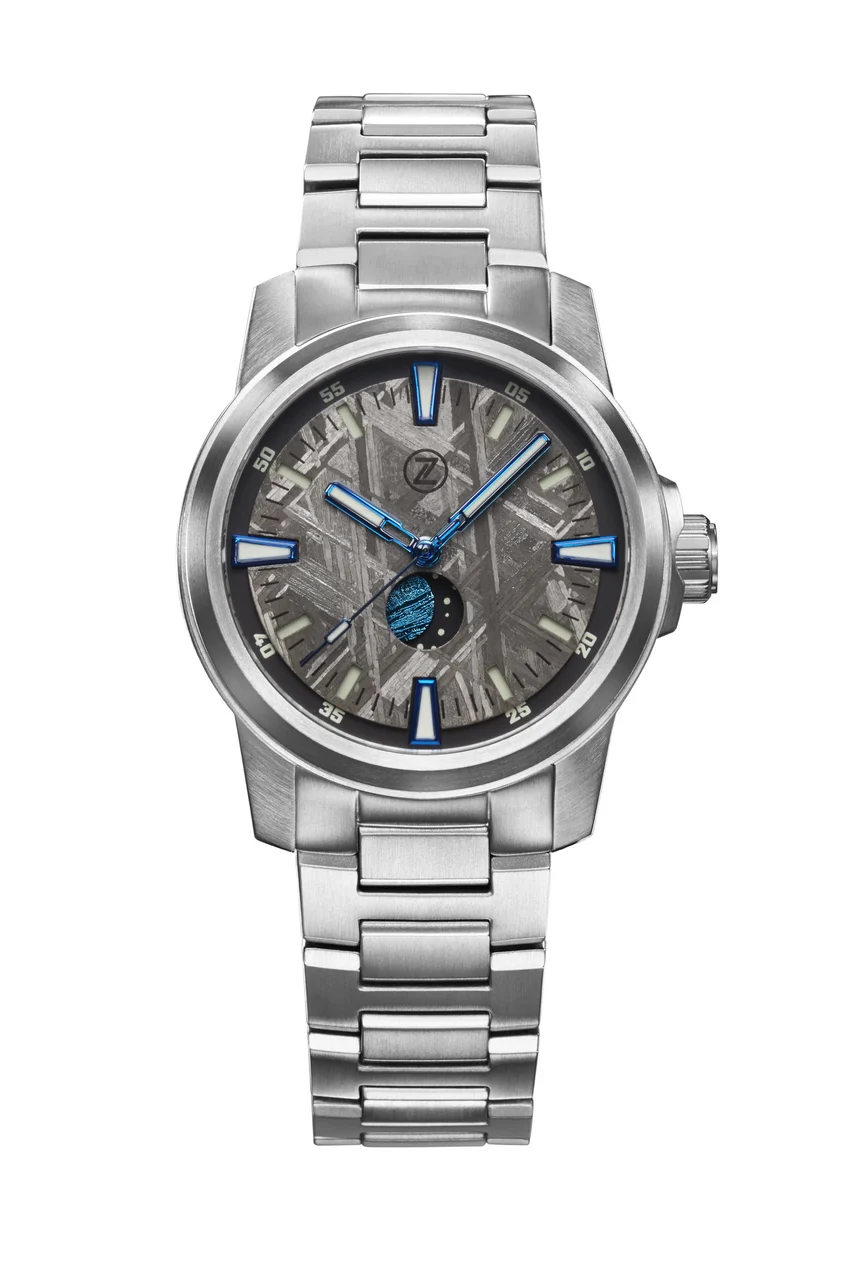 Zelos Aurora Moonphase Meteorite 39 mm kol saati