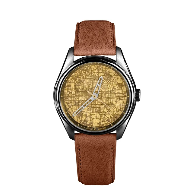 Atelier Caradant Beijing Brass Golden Second kol saati