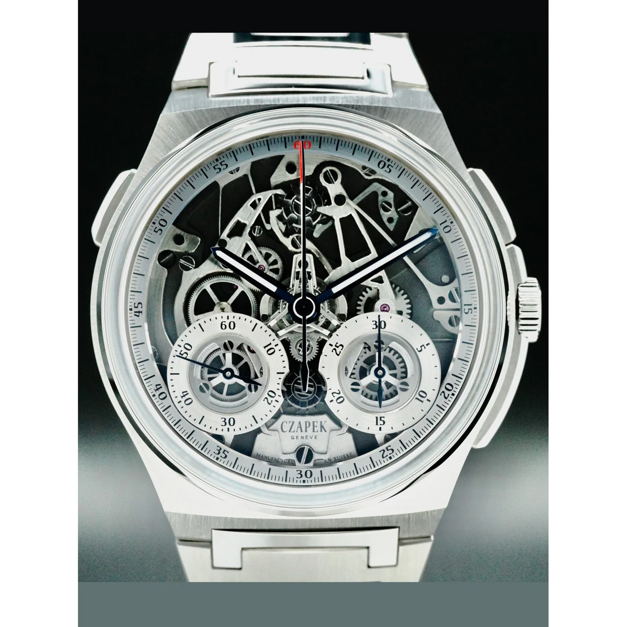 CZAPEK Antartique Rattrapante 210000053090 42.5 mm kol saati