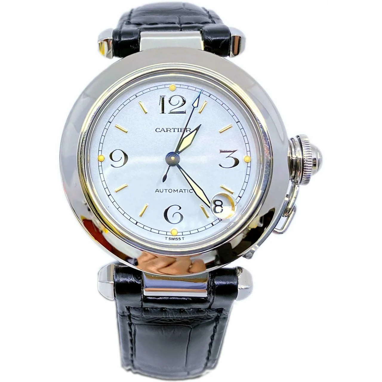 Cartier Pasha Stainless Steel Date 2324 210000009562 kol saati