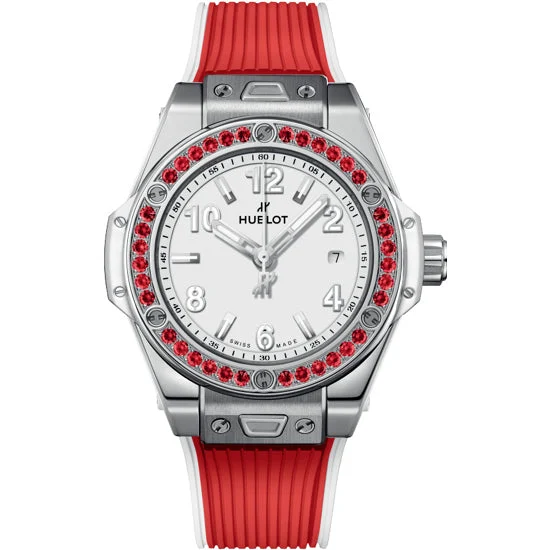 Hublot Big Bang One Click Joyful Steel Red 485.SR.2210.RX.1213 33 mm kol saati