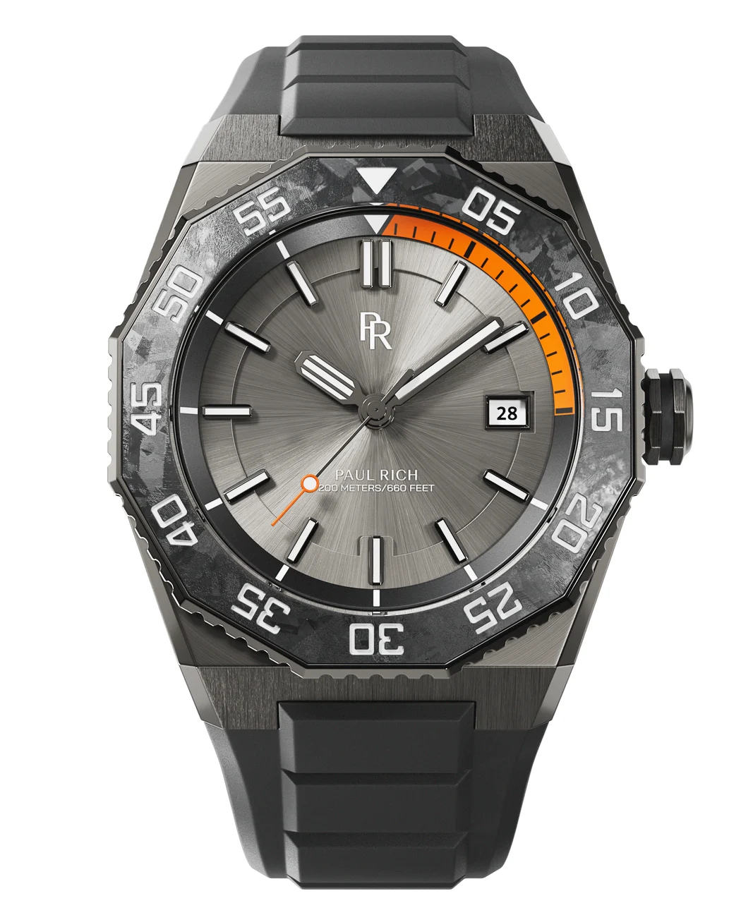 Paul Rich Aquacarbon Pro PR202411 - Gray 43 mm kol saati