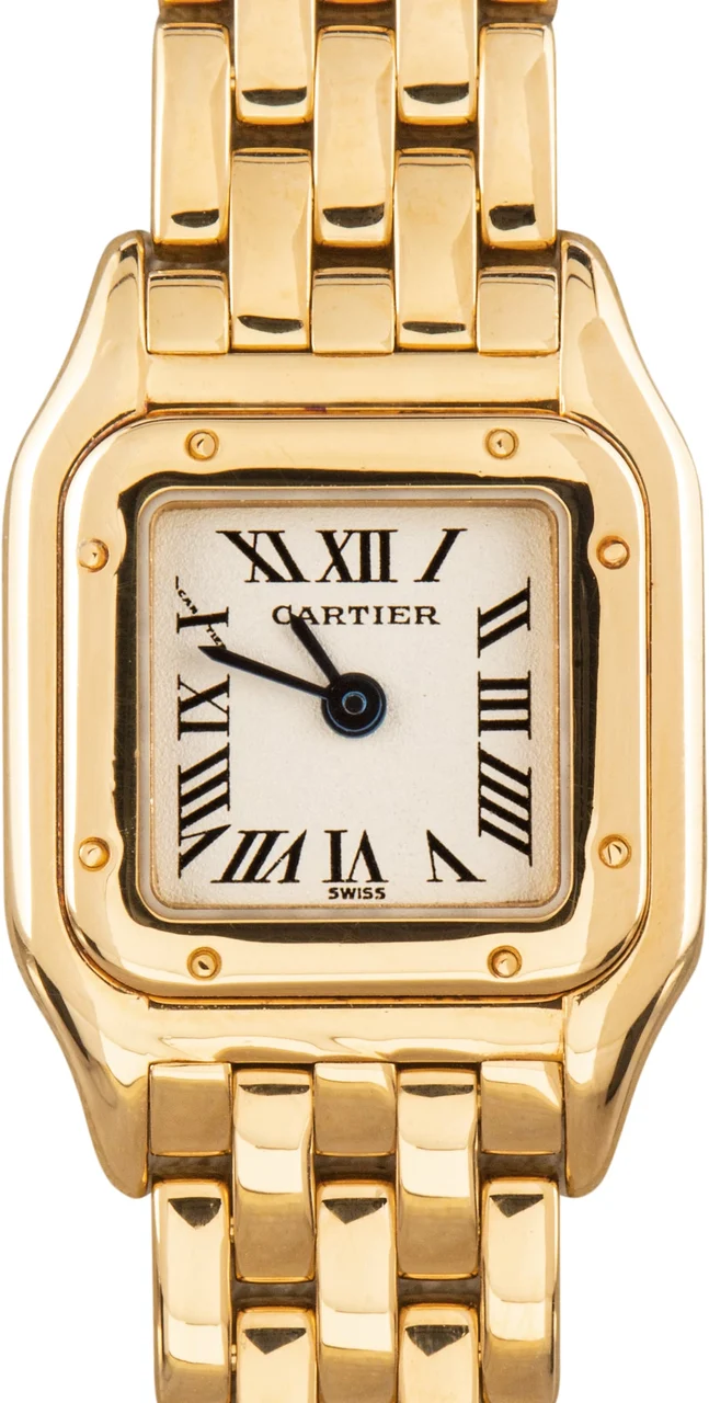 Cartier Panthere de Ref W25034B9 18k Yellow Gold kol saati