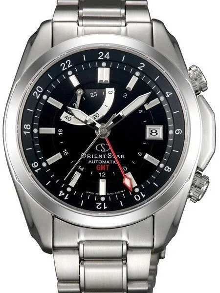 Orient Star Seeker Automatic GMT Watch, Power Reserve, Sapphire Crystal #DJ00001B kol saati