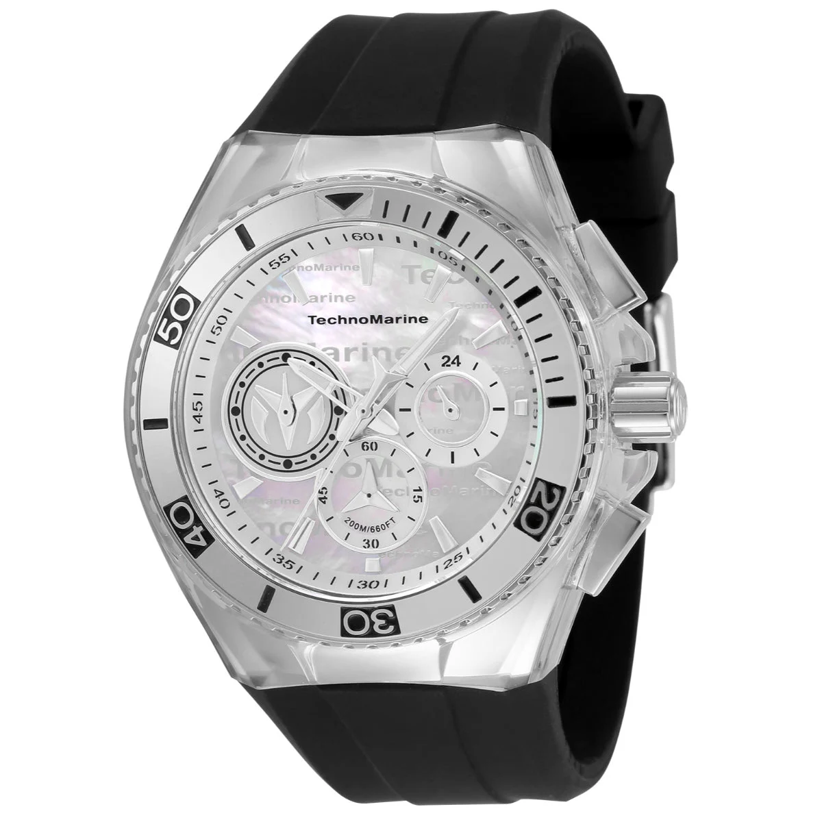 Invicta TechnoMarine Cruise California Watch w/ Mother of Pearl Dial - 46.65mm, Black (TM-120021) kol saati