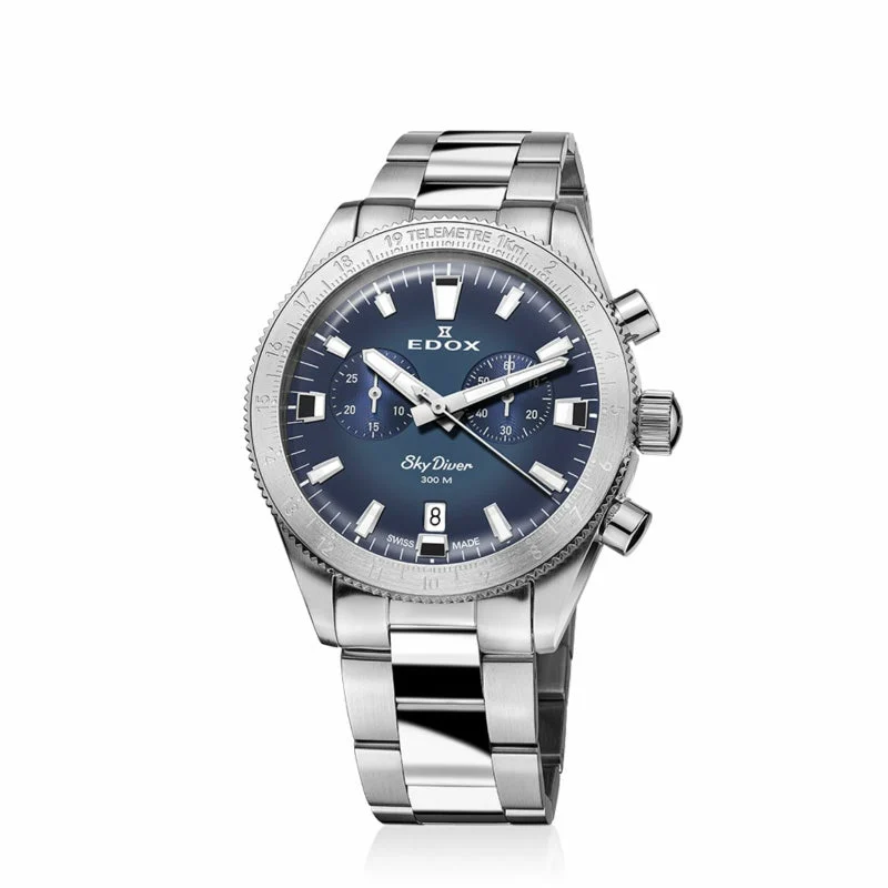 EDOX Chronorally 10116-3-BUIDN 40 mm kol saati