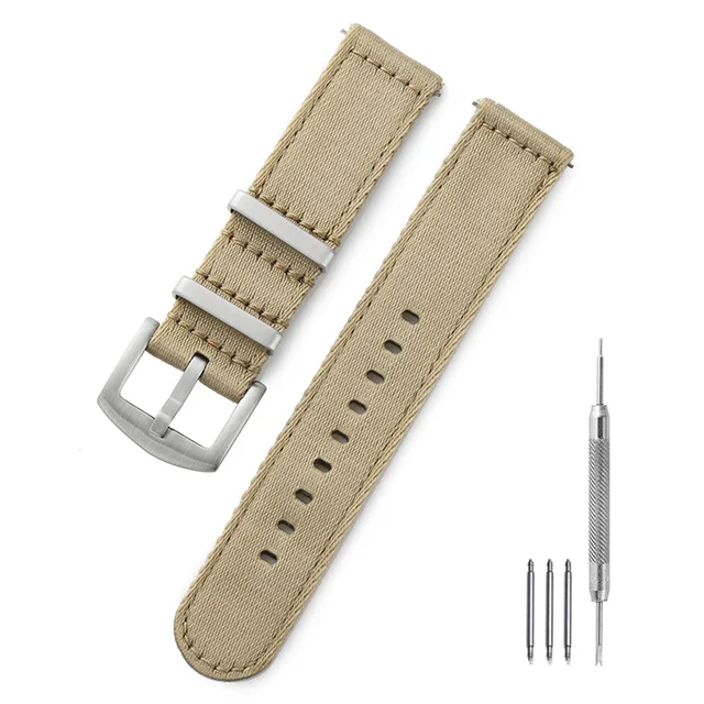 Wristfull Quick Replacement Military Watch Nylon Strap 20mm 快拆表带-A款-黑色-20mm kol saati