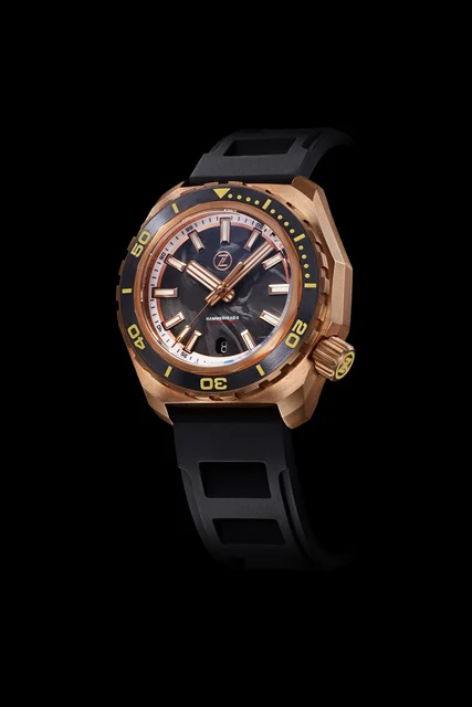 Zelos Hammerhead 2 1000m Bronze 'Forged Carbon' ETA2892 kol saati