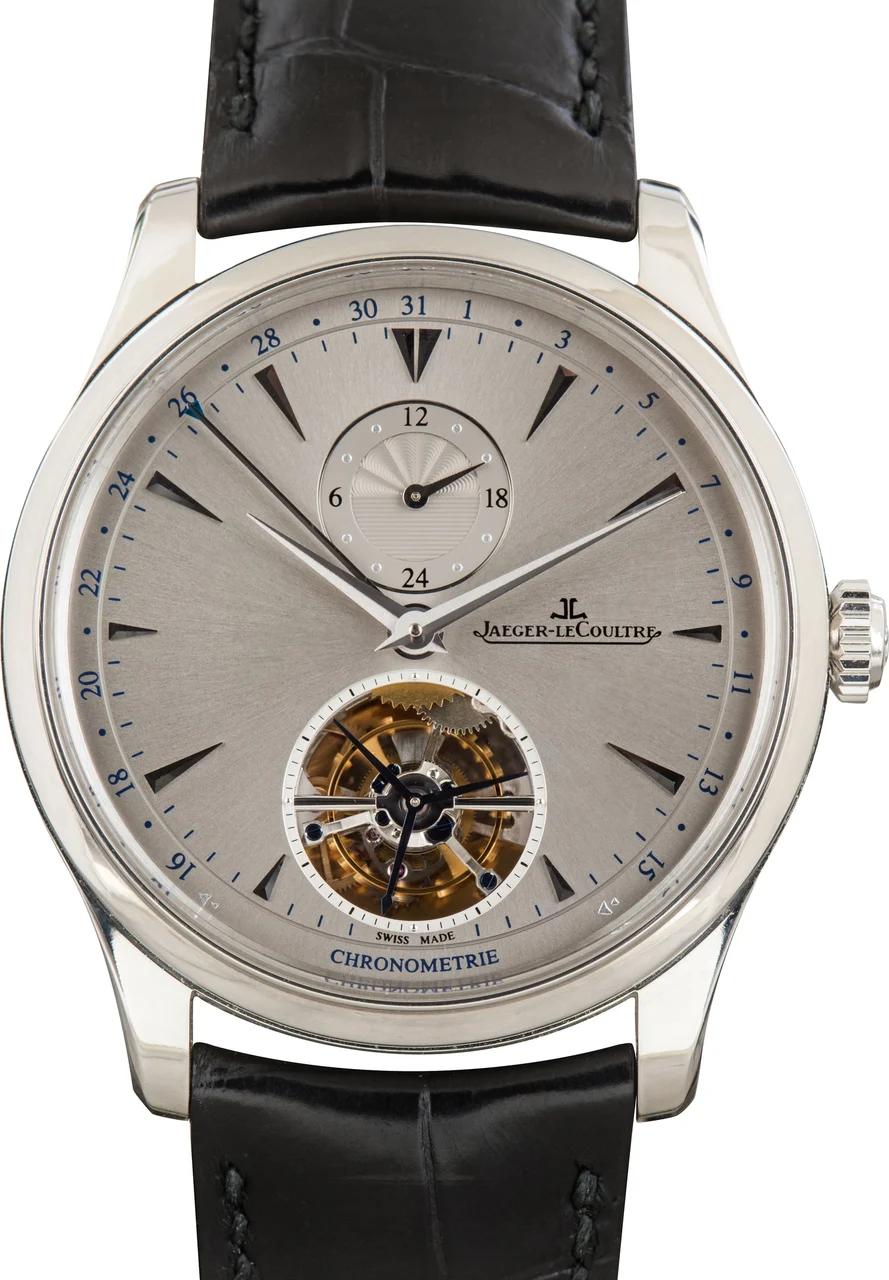 Jaeger-Lecoultre Master Grande Tradition Tourbillon Ref Q1666520 Platinum 43 mm kol saati