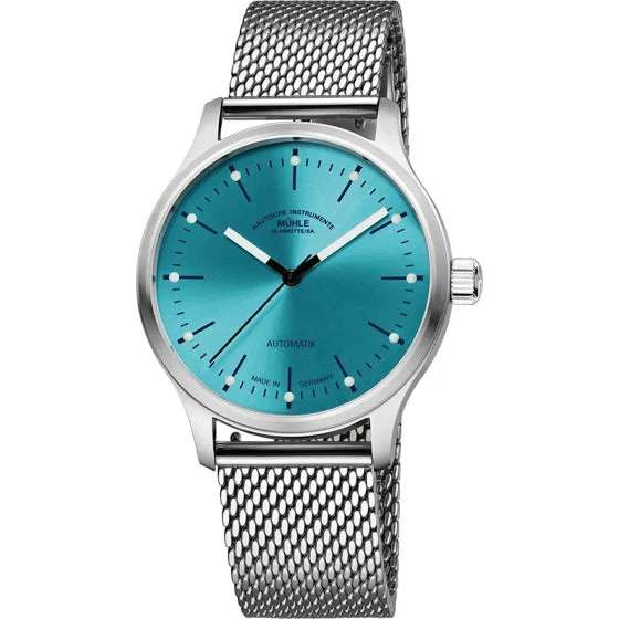 Muhle Glashutte Mühle Glashütte M1-40-79-MB Panova Turquoise Blue kol saati