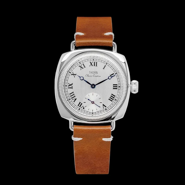Tandorio Thorn T002 Retro Square Sub Second 36mm Sapphire Glass VD78 Quartz Movement 10bar