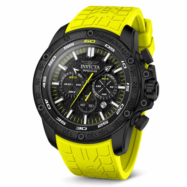 Invicta Speedway Tarmax GTR Watch - 52mm. Yellow (50314) kol saati