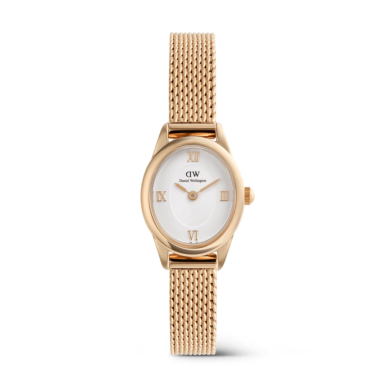 DANIEL WELLINGTON Ophelia Mini Mesh White Rose Gold DW00100940 kol saati