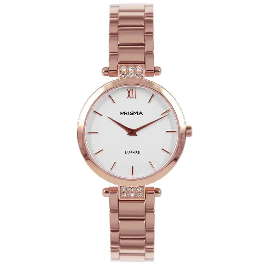 Prisma Simplicity Strass Rosegold 28 mm kol saati