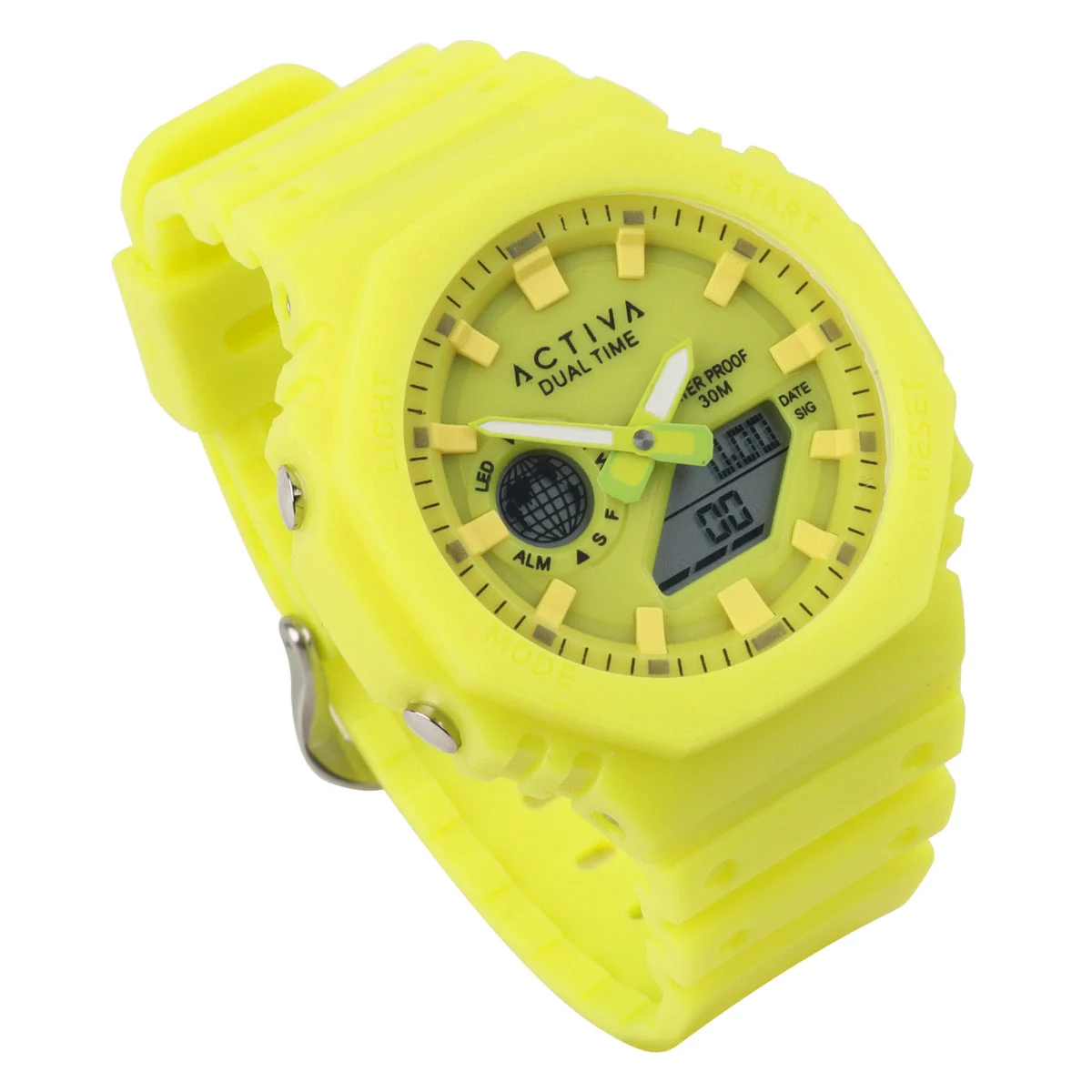 Activa Recon X Invicta Digital Watch - 45.5mm, Fluorescent Green (ACW423-006) 45.5 mm kol saati