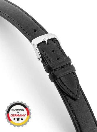 RIOS Leather Strap Merino - Black - Lamb Skin 4713/RI kol saati