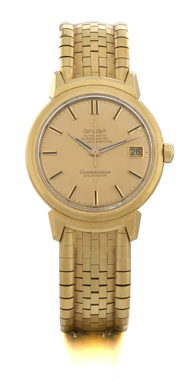 OMEGA OMEGA, REF. 2988, CONSTELLATION CALENDAR GRAND LUXE, GOLD kol saati
