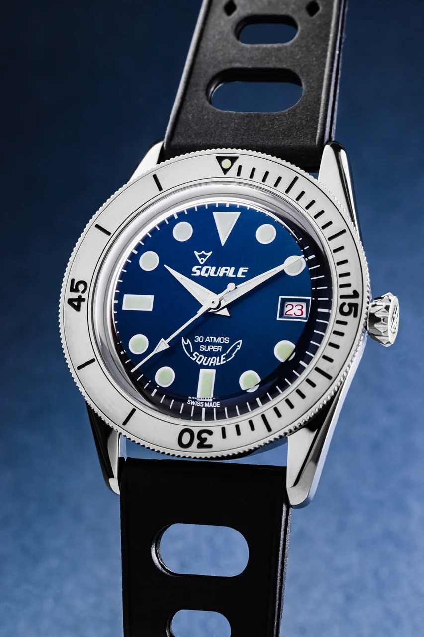 Squale Super Blue Ref. SUB39-RD Squale Sub-39 Super Blue Ref. SUB39-RD 39 mm kol saati