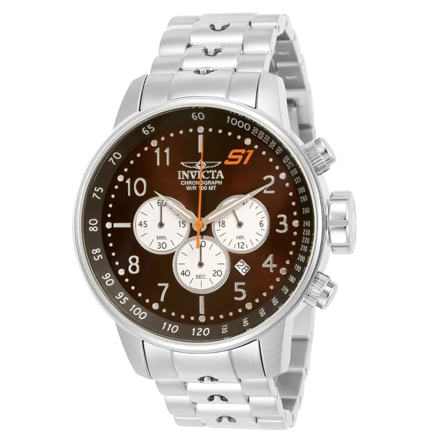 Invicta Rally Quartz Chronograph White, Brown Dial Watch (ZG-23081) kol saati