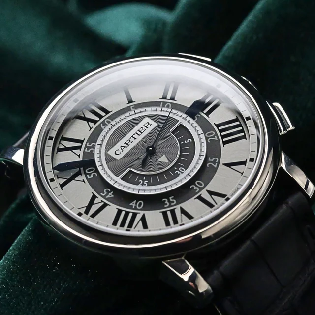 Cartier Rotonde De Central Chronograph 18K White Gol Cartier Rotonde De Cartier Central Ch